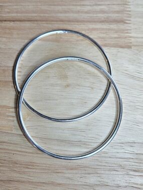 Sterling Silver Bangle Bracelets (2)